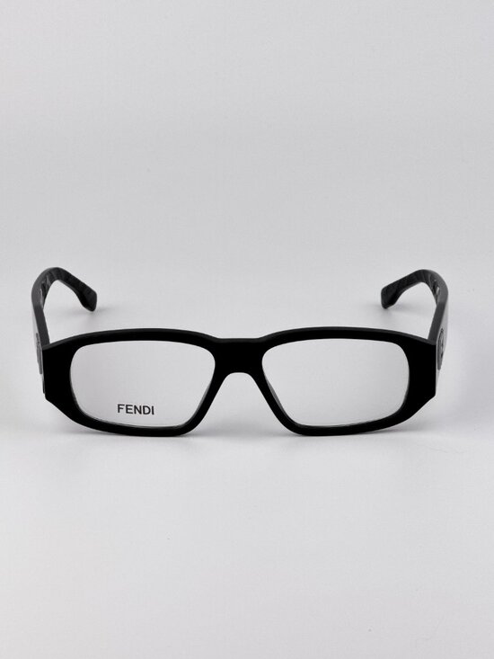 Fendi FE50115I 001 Rectangular Eyeglasses – Shiny Black main image 8